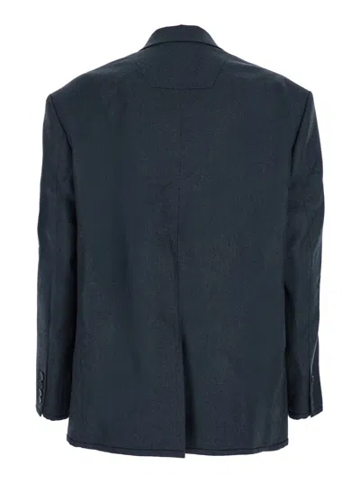 Juunj Juun.j Double-breasted Wool Blazer In Gray