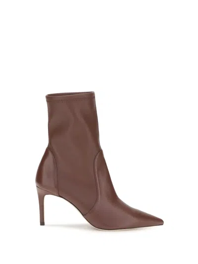 Stuart Weitzman Power Ankle Boot In Brown