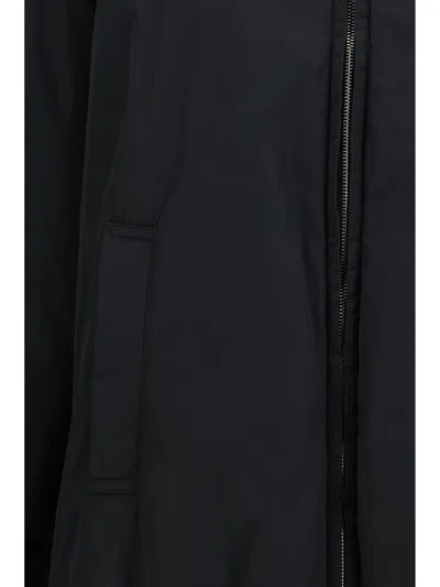 Max Mara Reversible Padded Bomber Jacket In Black