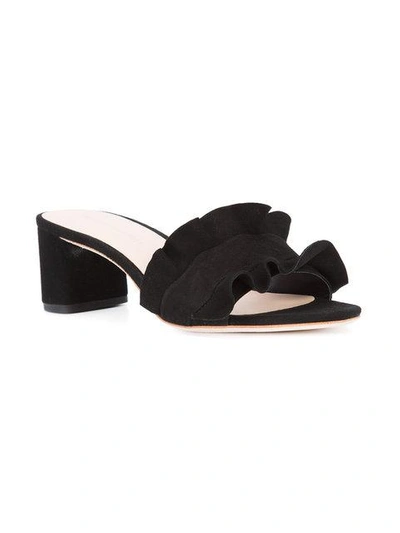 Shop Loeffler Randall Vera Open-toe Mules In Black