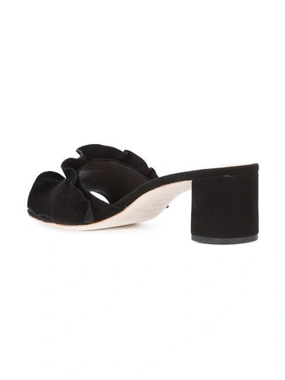 Shop Loeffler Randall Vera Open-toe Mules In Black