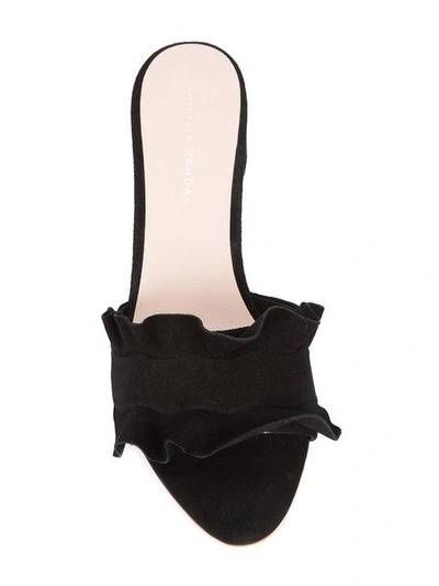 Shop Loeffler Randall Vera Open-toe Mules In Black