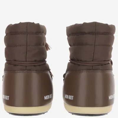 Moon Boot Nylon Padded Boots In Brown