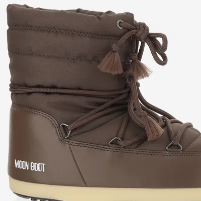 Moon Boot Nylon Padded Boots In Brown
