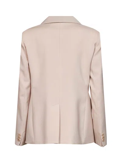 Weekend Max Mara Virgin Wool Canvas Blazer In Neutral