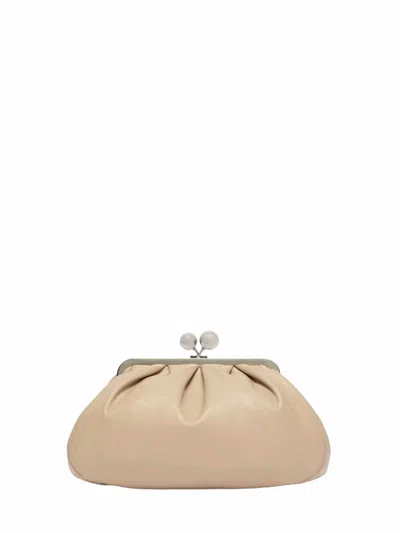 Weekend Max Mara Clutch In Beige
