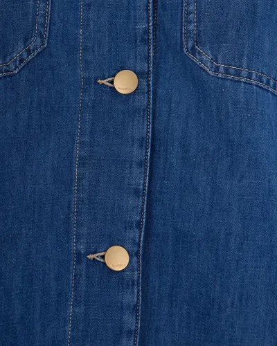S Max Mara Giacca Denim Blu Notte In Blue