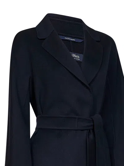 Max Mara Esturia Coat In Black