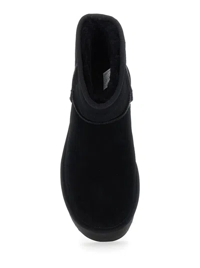 Ugg Platform Suede Ankle Boot In Black