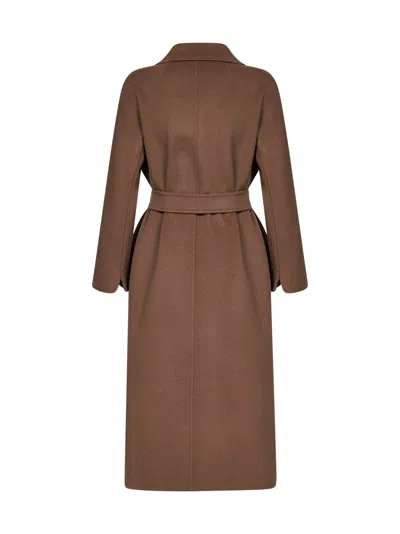 Max Mara Esturia Coat In Brown