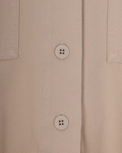 Weekend Max Mara Beige Relaxed Solid Shirt In Neutral