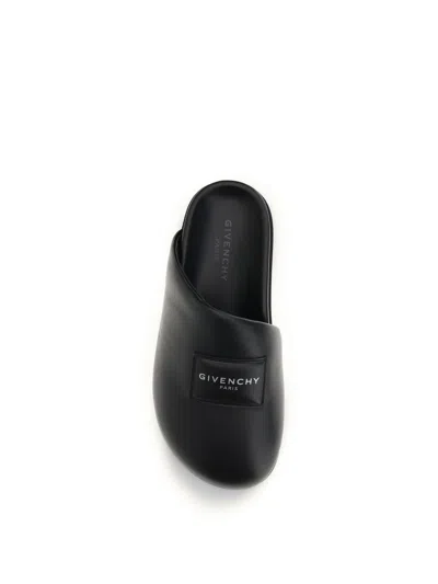 Givenchy Padded Leather Mule In Black