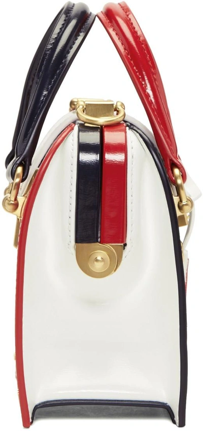 Shop Thom Browne Tricolor Tiny Mrs. Thom Bag