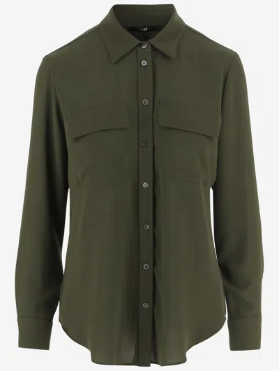 Fit F.it Technical Polyester Shirt In Green