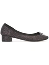 REPETTO glitter ballerinas,STRAW100%