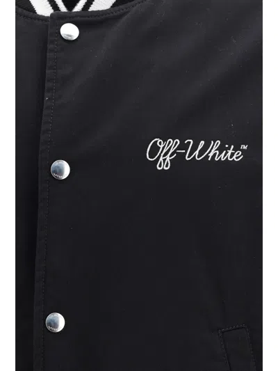Off-white Script Cotgab Souvenir Jacket In Black