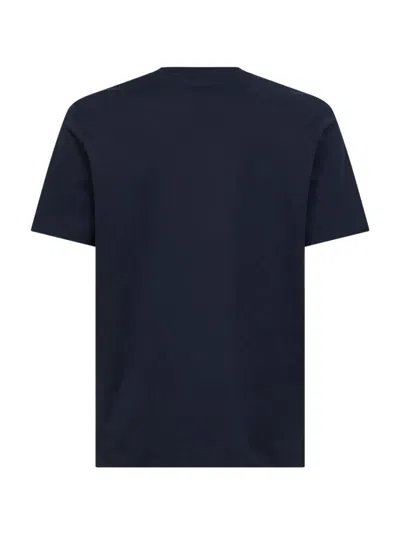 D 4.0 Blue Silk Jersey Crewneck T-shirt In Blue