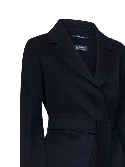Max Mara Arona Coat In Blue