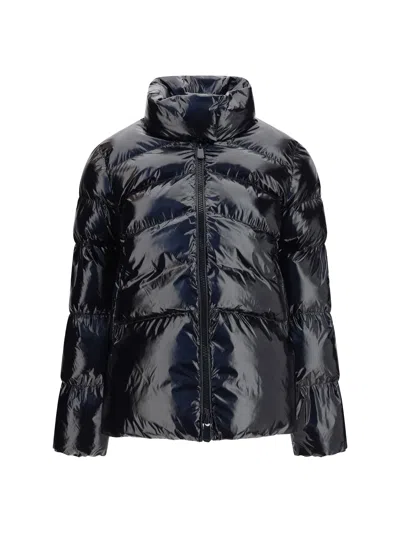 Pinko Quilted Polyamide Down Jacket In Black