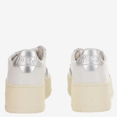 Autry Medalist Platform Sneaker In White