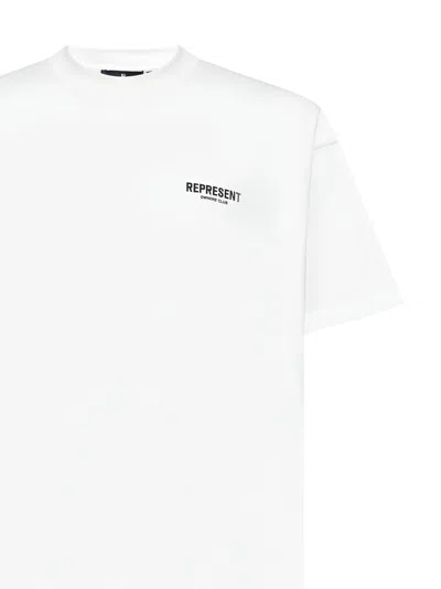 Represent Logo-printed Cotton T-shirt In White