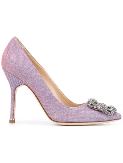 Shop Manolo Blahnik Hangisi Pumps