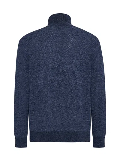 D 4.0 Turtleneck Wool Sweater In Blue