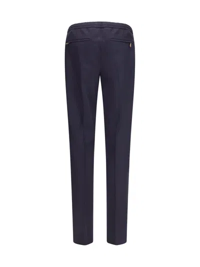 Pt Torino Drawstring Elasticated-waist Trousers In Blue