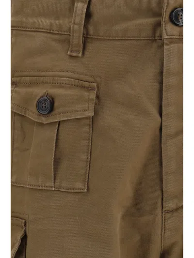 Dsquared2 Multi-pocket Cargo Cargo Shorts In Brown