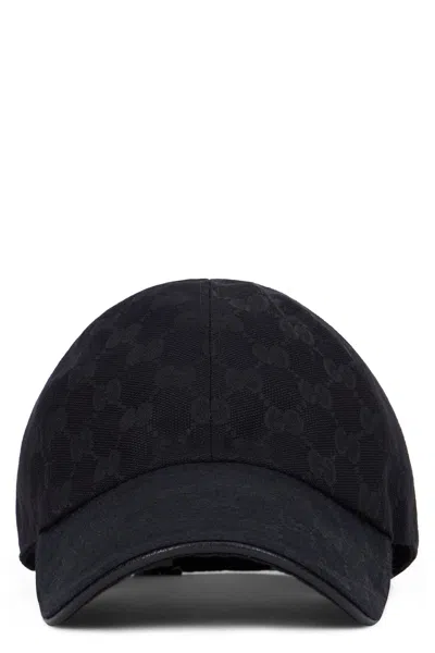 Gucci Versatile Adjustable Cap With Curved Brim In Black