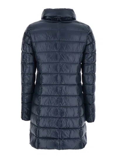 Herno Quilted Polyamide Puffer Down Jacket In Blue