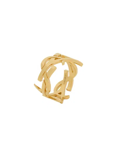 Saint Laurent Cassandre Ring In Gold