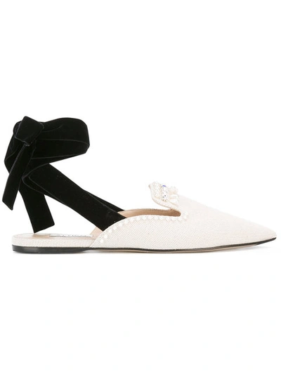 Shop Attico Contrast Ballerinas