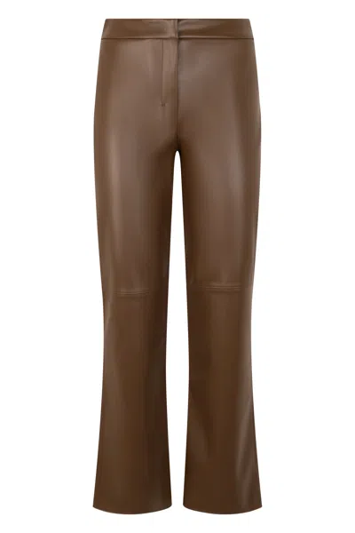 S Max Mara Synthetic Leather Pants In Multi