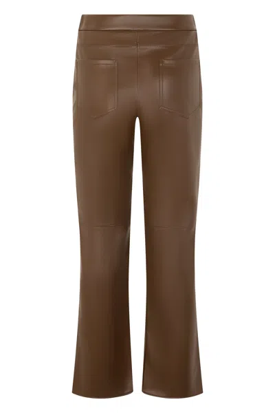 S Max Mara Synthetic Leather Pants In Multi