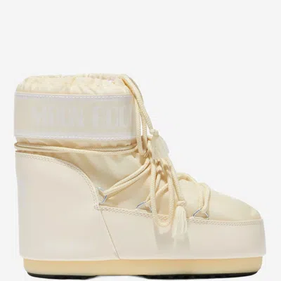 Moon Boot Icon Low Lace-up Boots In Neutral