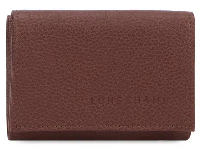 Longchamp Leather Wallet In Brown
