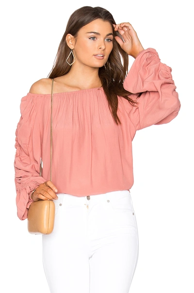 Mlm Label Atlantic Off Shoulder Top In Rose Gold