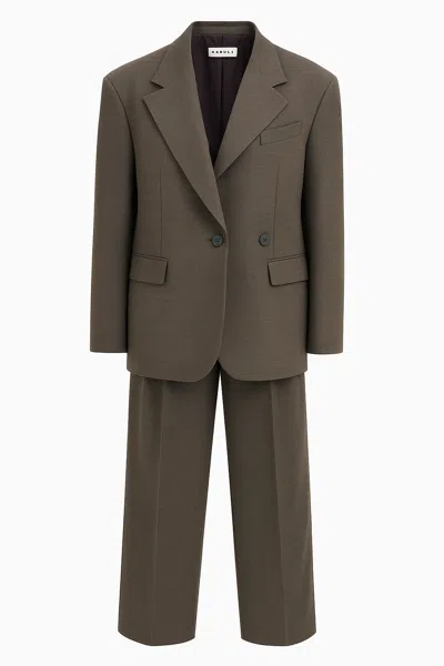 P.a.r.o.s.h . Double-breasted Wool-blend Pant Suit In Multi