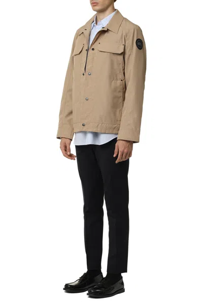 Canada Goose Burnaby Techno Fabric Jacket In Brown