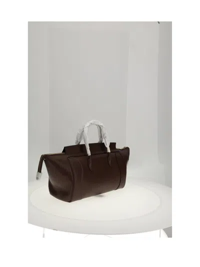 Celine Shoulder Bag In Brown