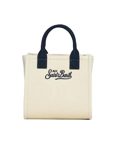 Mc2 Saint Barth Vanity Midi Shoulder Bag In White