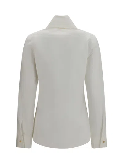 Khaite Ivy Cotton-poplin Shirt In White
