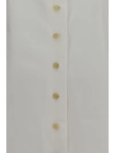 Khaite Ivy Cotton-poplin Shirt In White