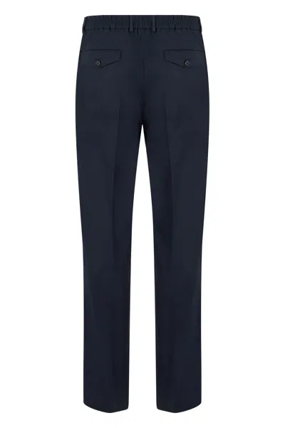 Slowear Technical Cotton Chinos In Blue