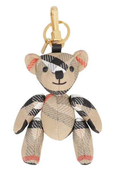 Burberry Thomas Teddy Key Case In Beige