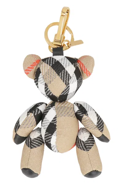Burberry Thomas Teddy Key Case In Beige