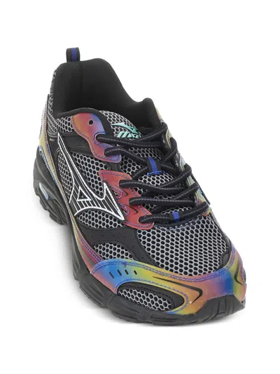 Mizuno Mesh And Iridescent Sneaker In Black