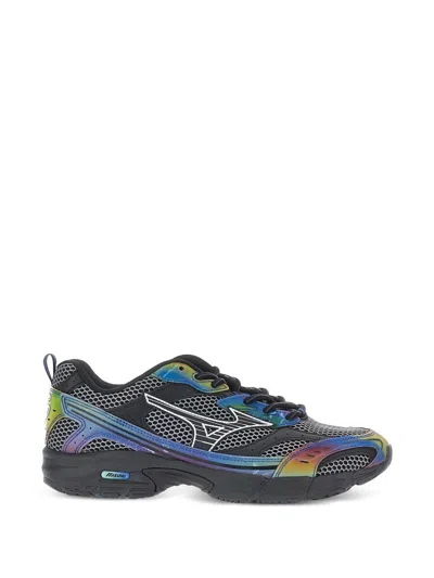 Mizuno Mesh And Iridescent Sneaker In Black