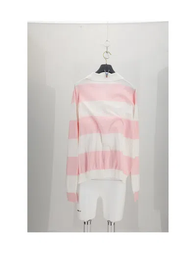 Dior Striped Cotton Sweater In Multi